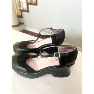 Guess by Marciano 90s Chunky T Strap Platform Mary Jane Size 8 38 Black Retro